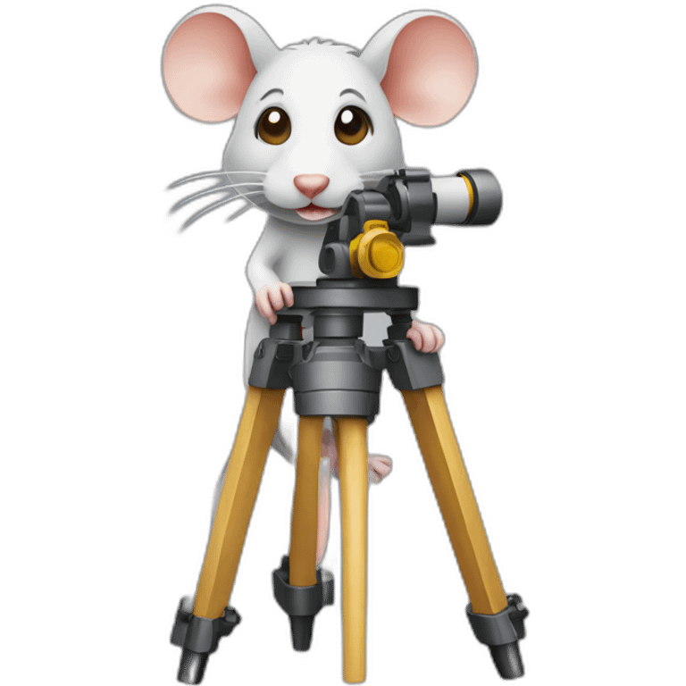 Rat with a theodolite emoji