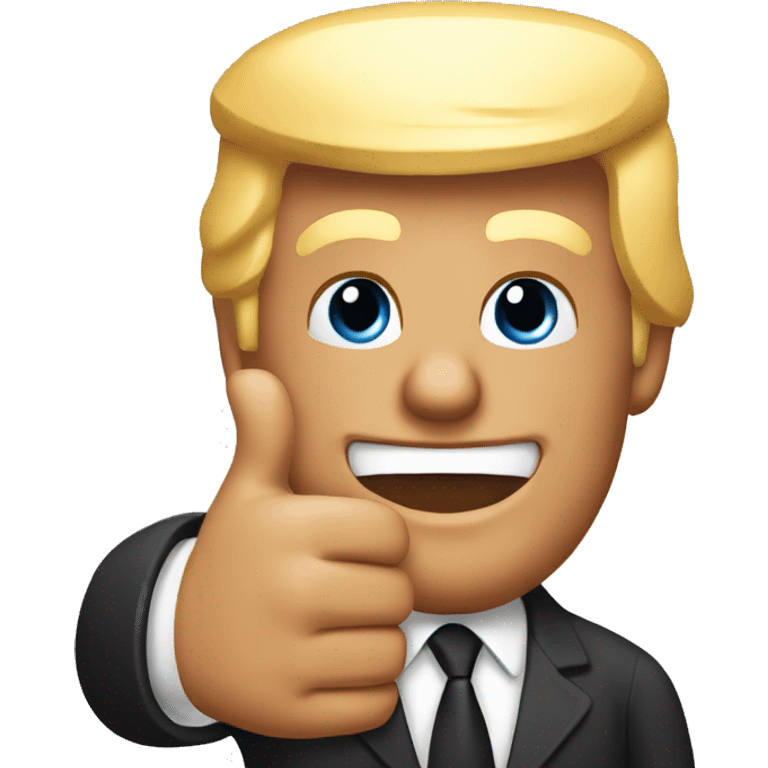 donald trump thumbs up emoji