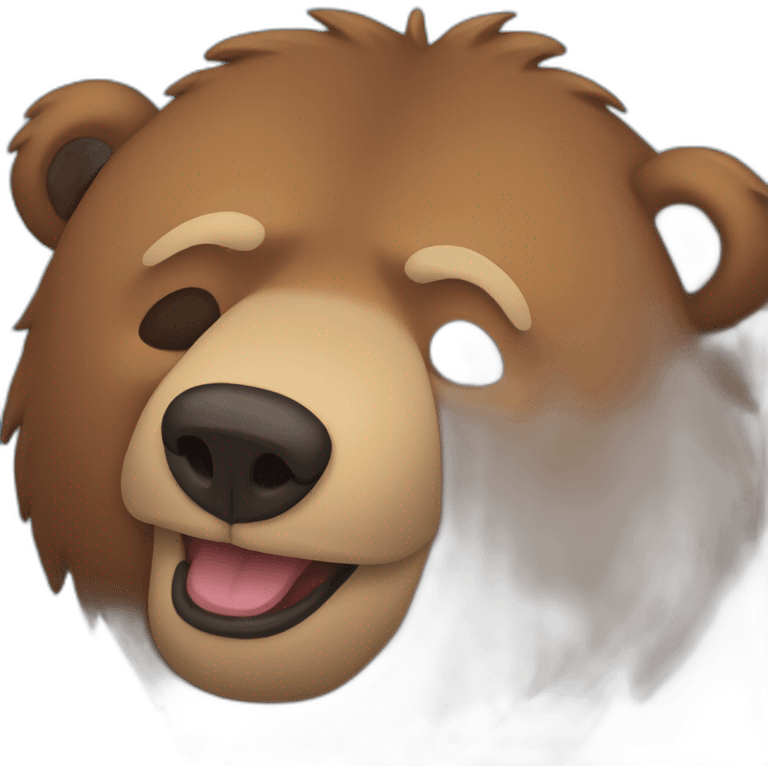 Grizzly qui dort emoji