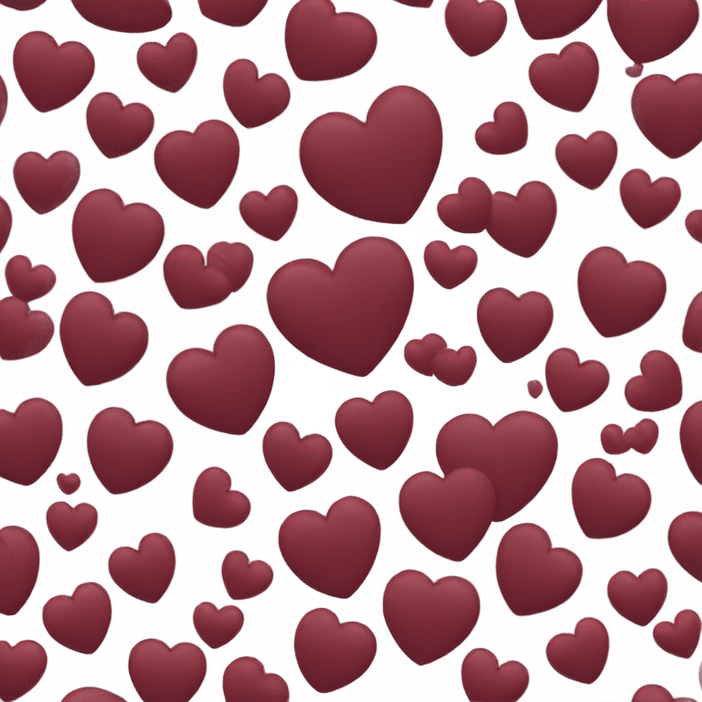 Heart maroon  emoji