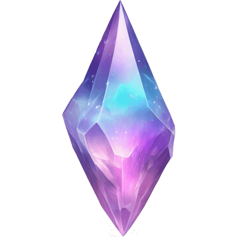 Pastel nebula crystal shard emoji