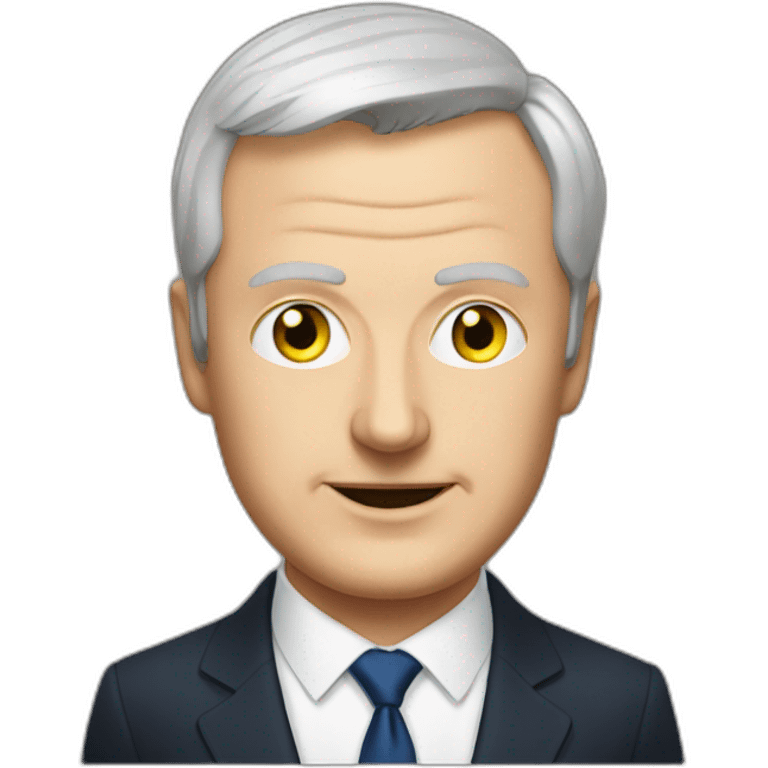 Bruno le maire avec des yeux laser emoji