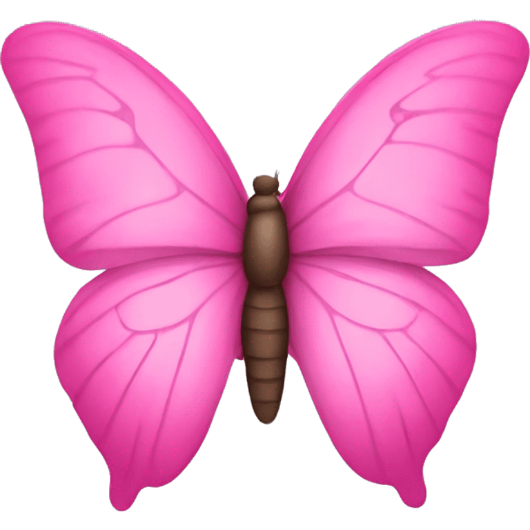 Pink butterfly emoji