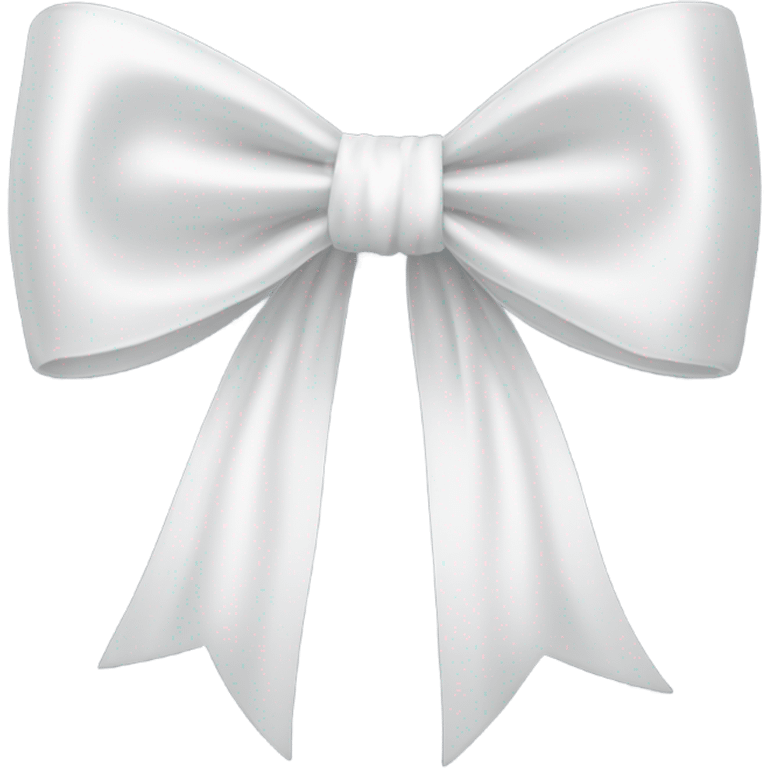 white satin bow emoji