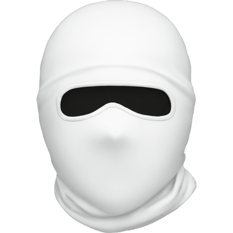 white ski mask emoji