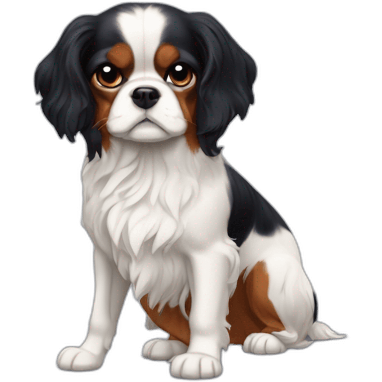 Chien cavalier king Charles reine emoji