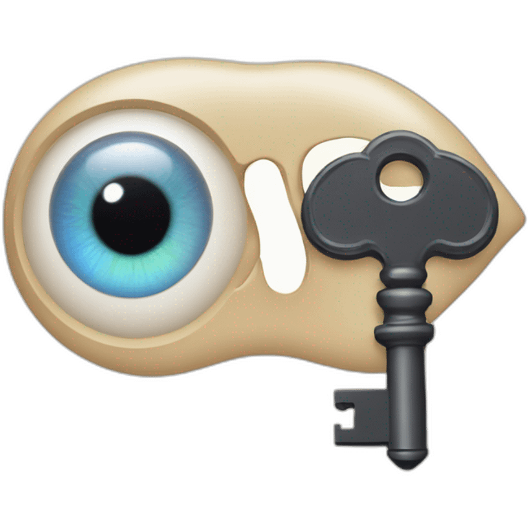 eye and key emoji