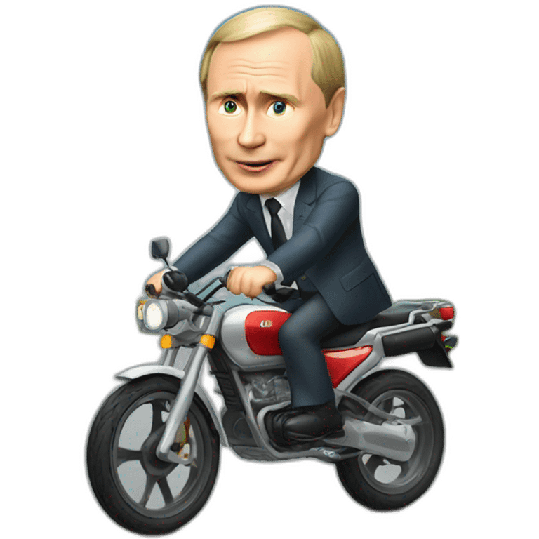 vladmir putin riding a bike emoji