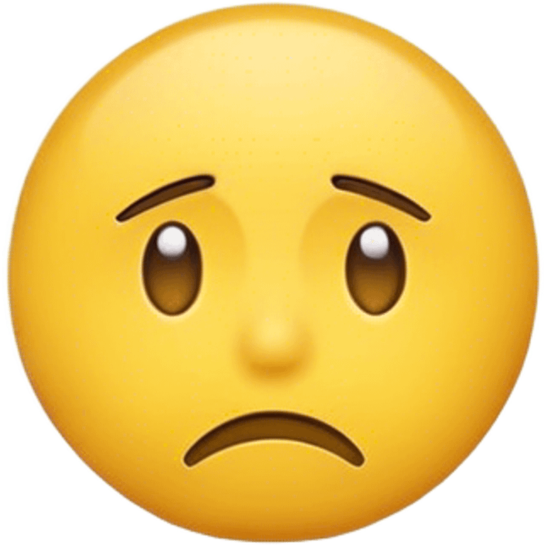 A sad emoji emoji