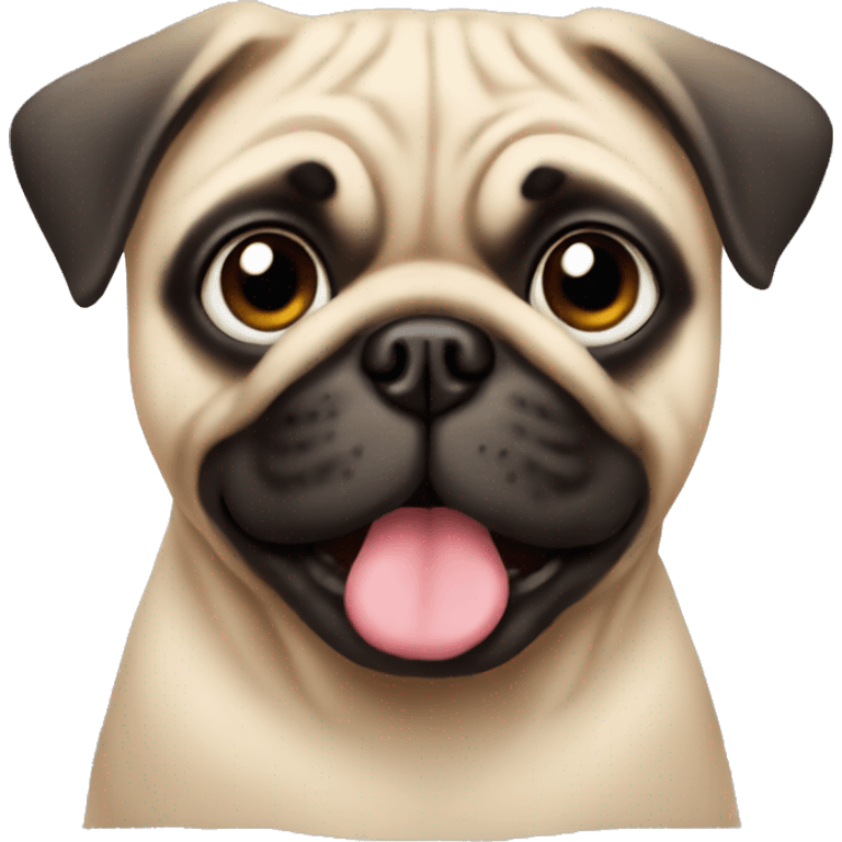 Pug cute emoji