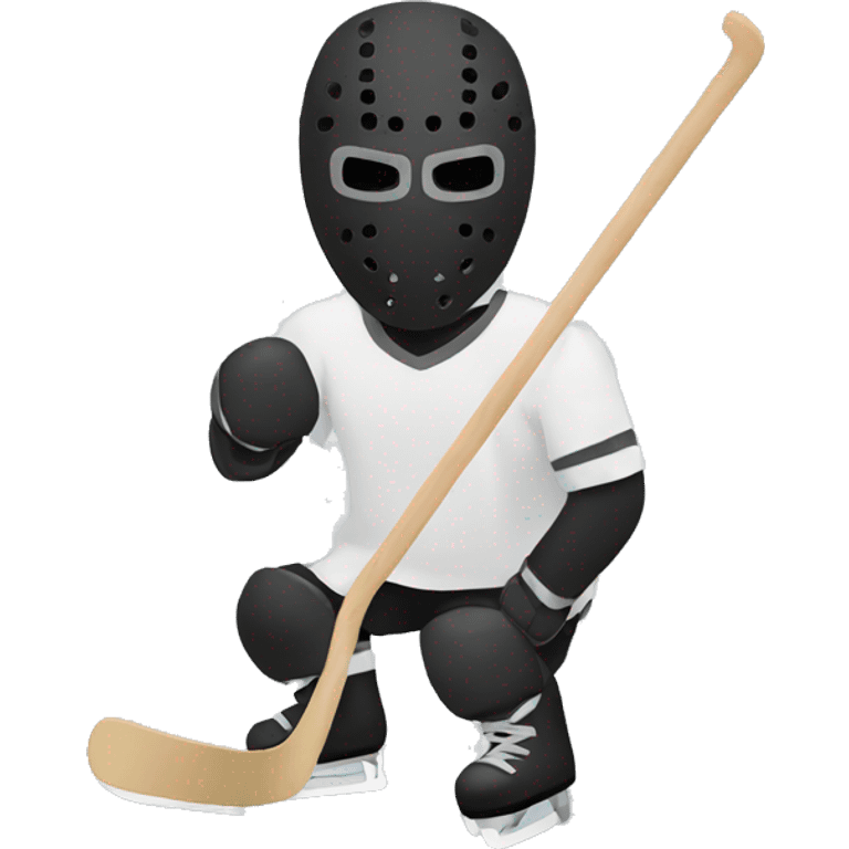 kanye wearing hockey mask emoji