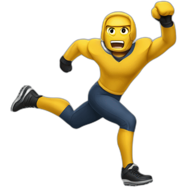 Run Kick Shout Studio emoji