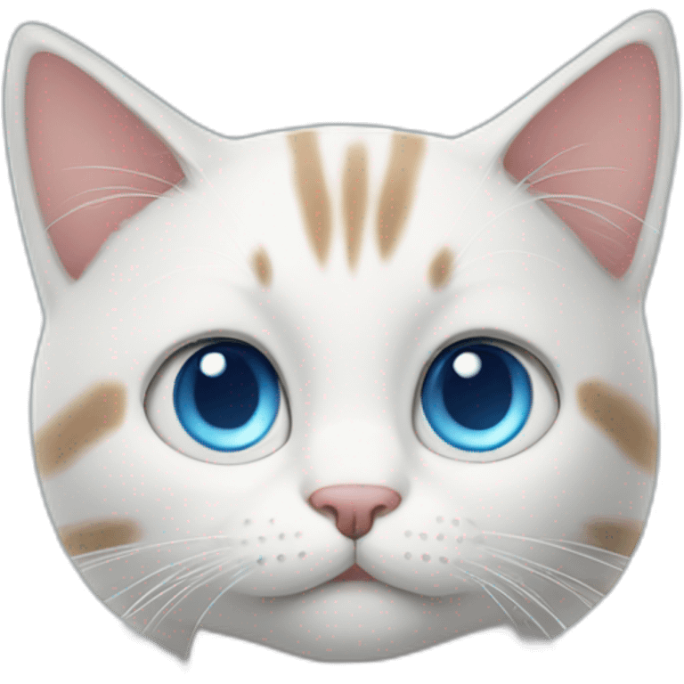 cat blue eyes book chilling emoji