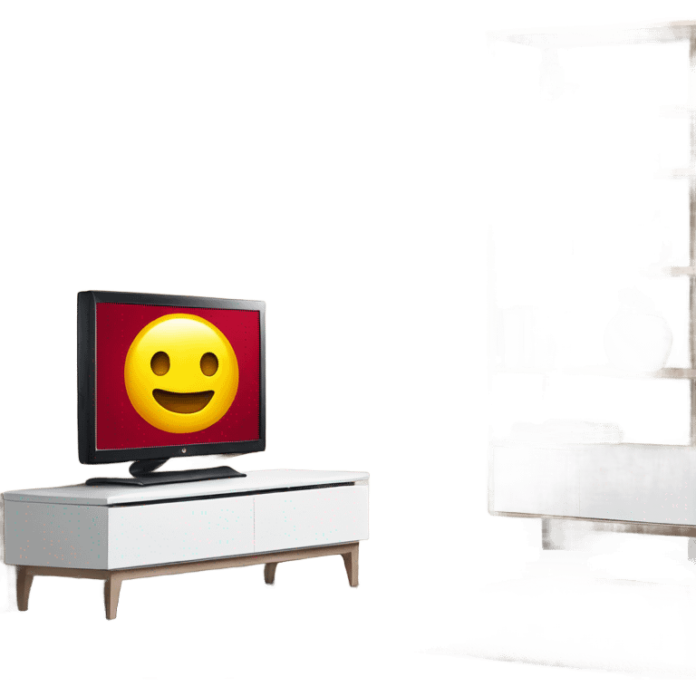 Lg tv with the tv stand emoji