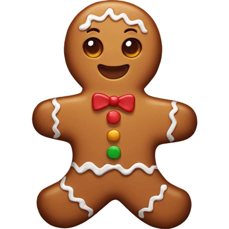 Gingerbread cute emoji