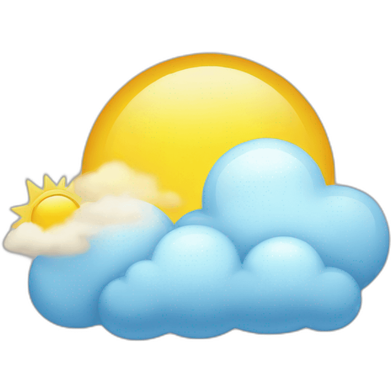 cloud & sunny weather emoji