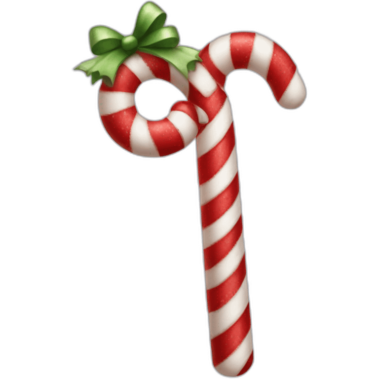 candy cane christmas decorated emoji