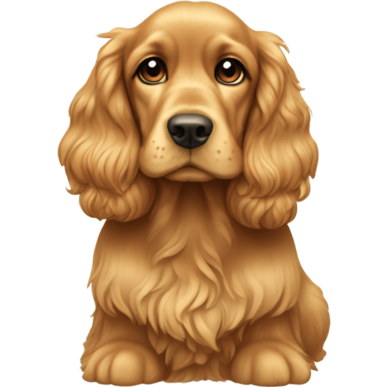 Golden sit cocker emoji