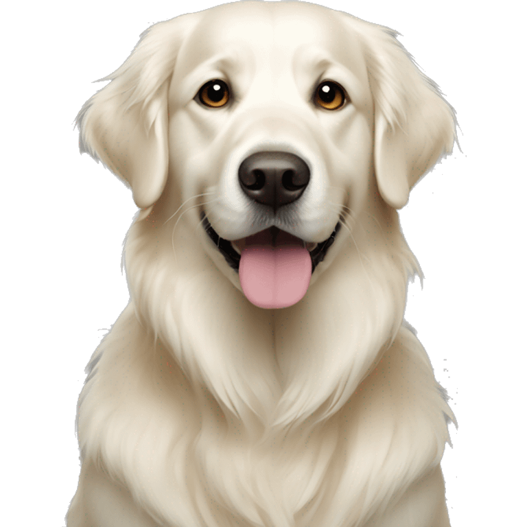 white golden retriever  emoji