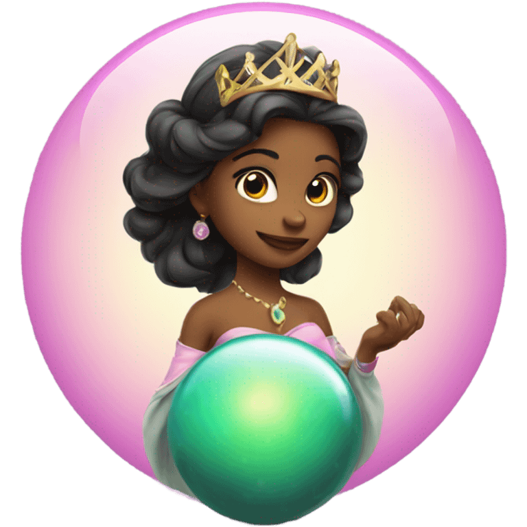 princess with a magic ball  emoji