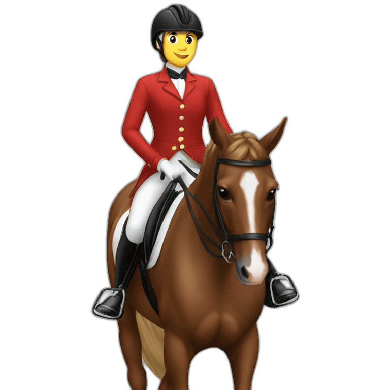 rider doing dressage emoji