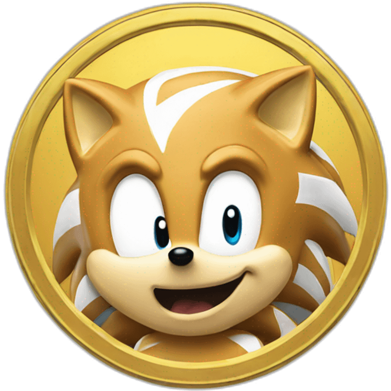 Sonic the Hedgehog coin emoji