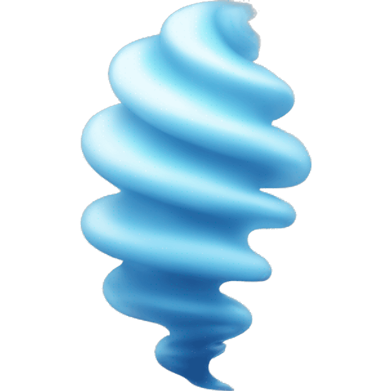 blue white soft transparent tornado emoji