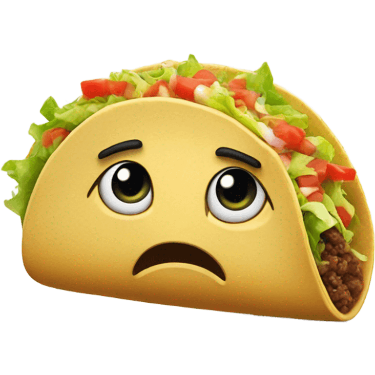 Angry taco emoji