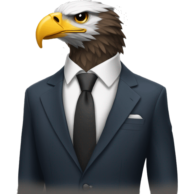 Eagle in a suit emoji