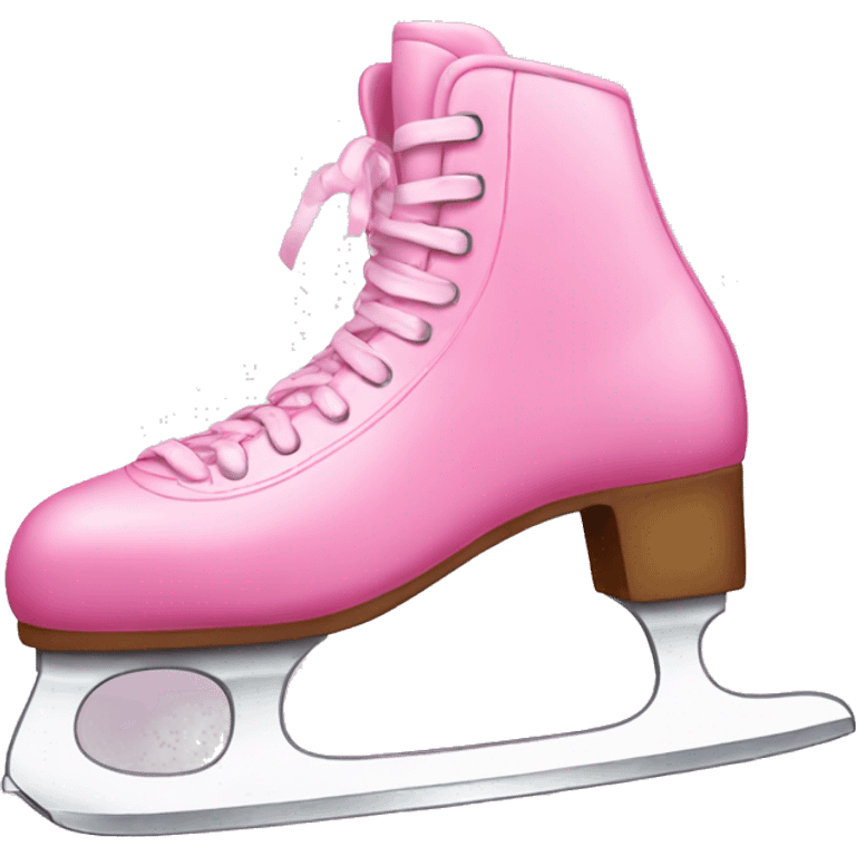 Pink ice skate emoji