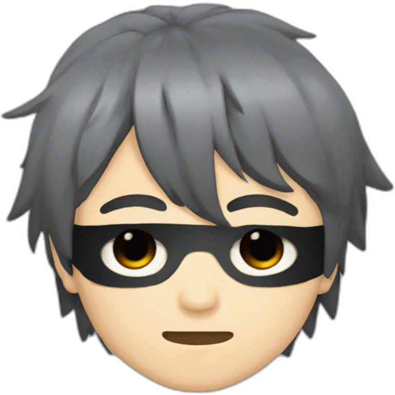 Gojo satoru with blind fold anime character emoji