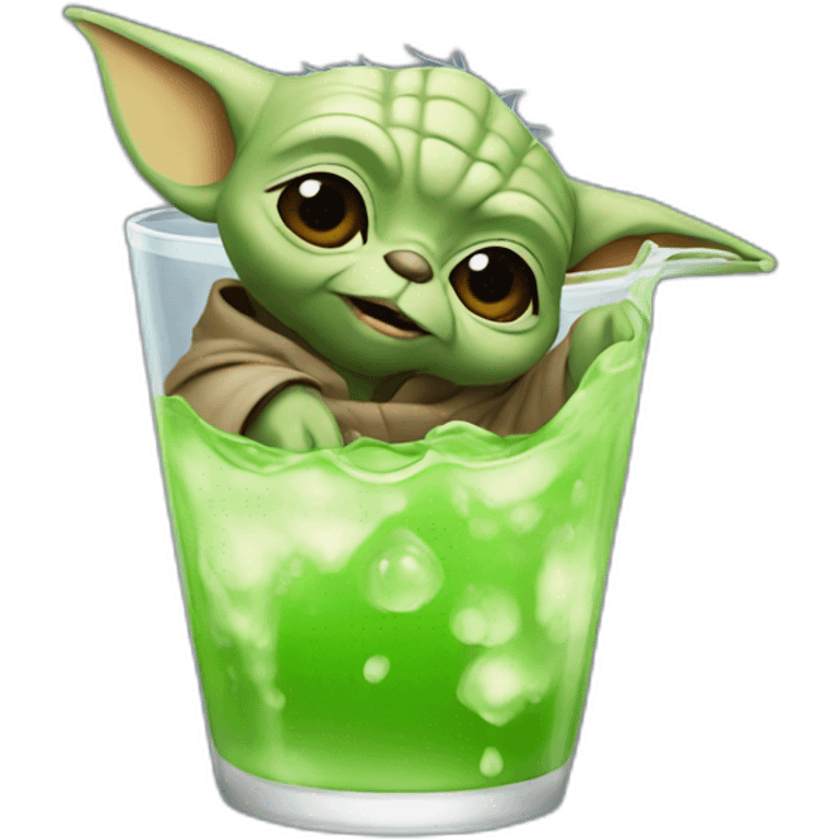 Yoda drink bear emoji