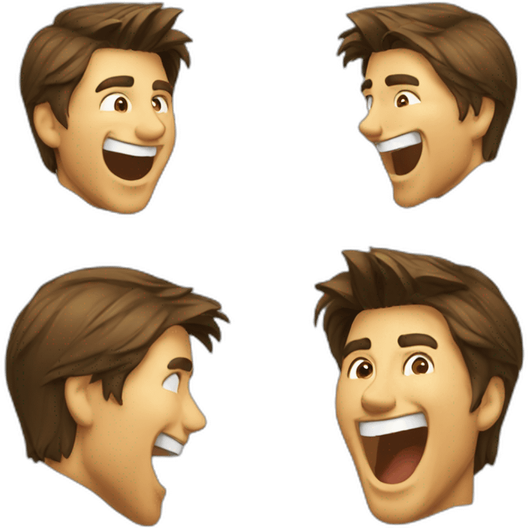 Tom cruise laughing emoji