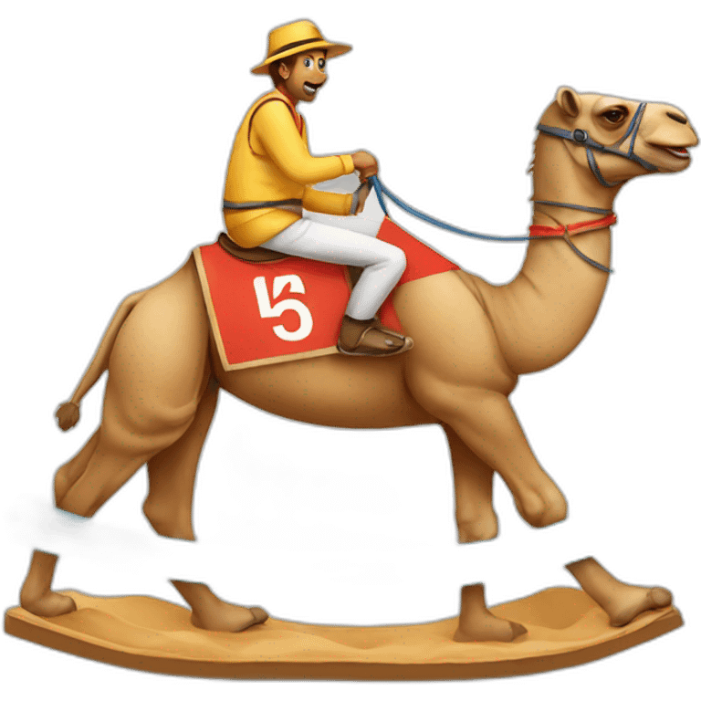 Camel racing emoji