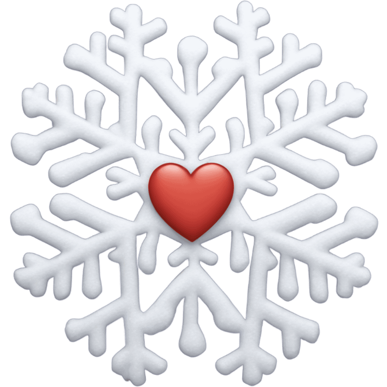 Heart snowflake emoji