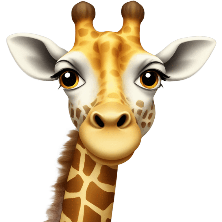 Happy giraffe  emoji