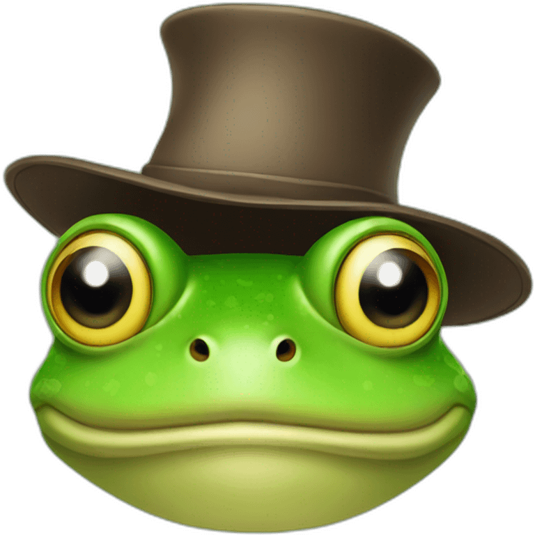 frog in hat emoji