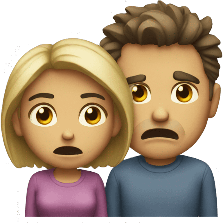 angry couple crying emoji