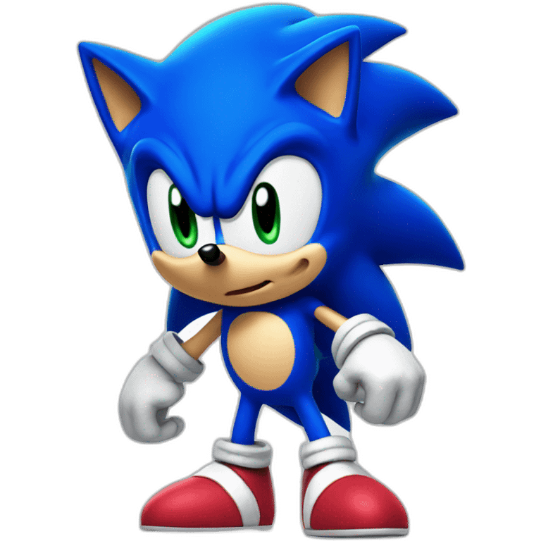 Blue Sonic The Hedgehog  emoji