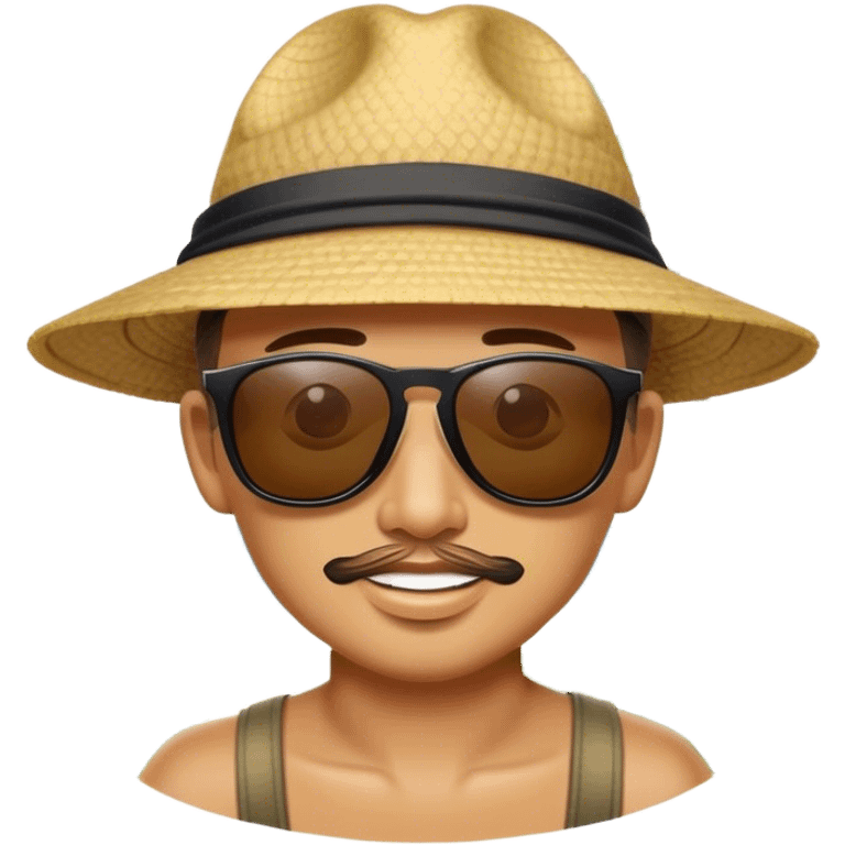 A digital nomad in Bali emoji