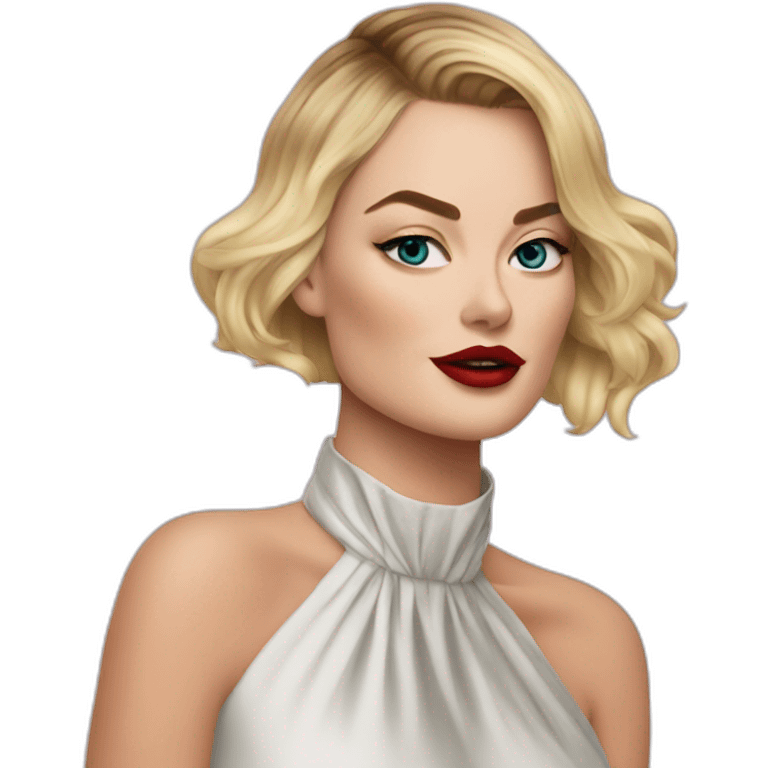 Margot Robbie kiss emoji