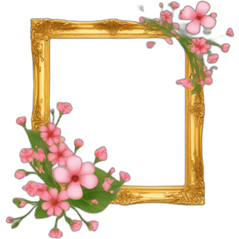 frame with flowers emoji