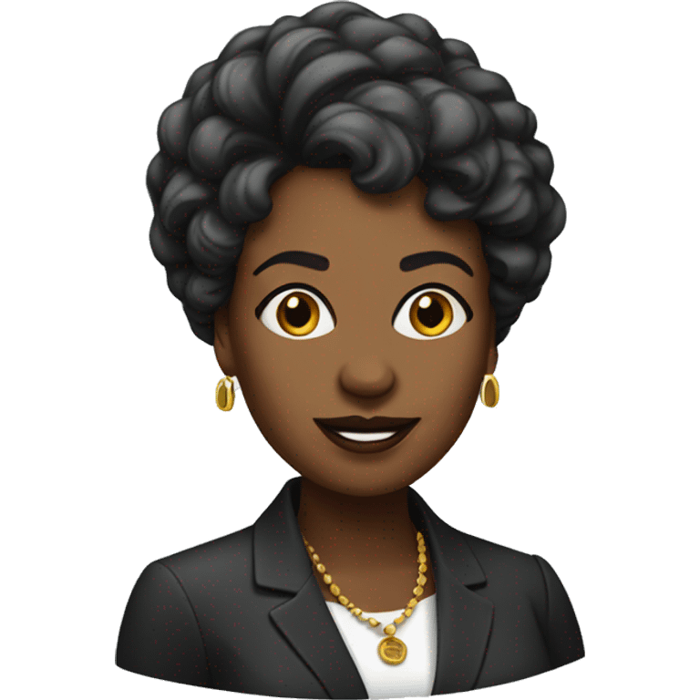 african american woman politician emoji