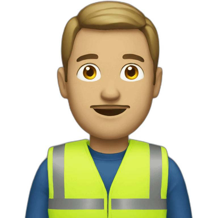 Man in yellow vest emoji