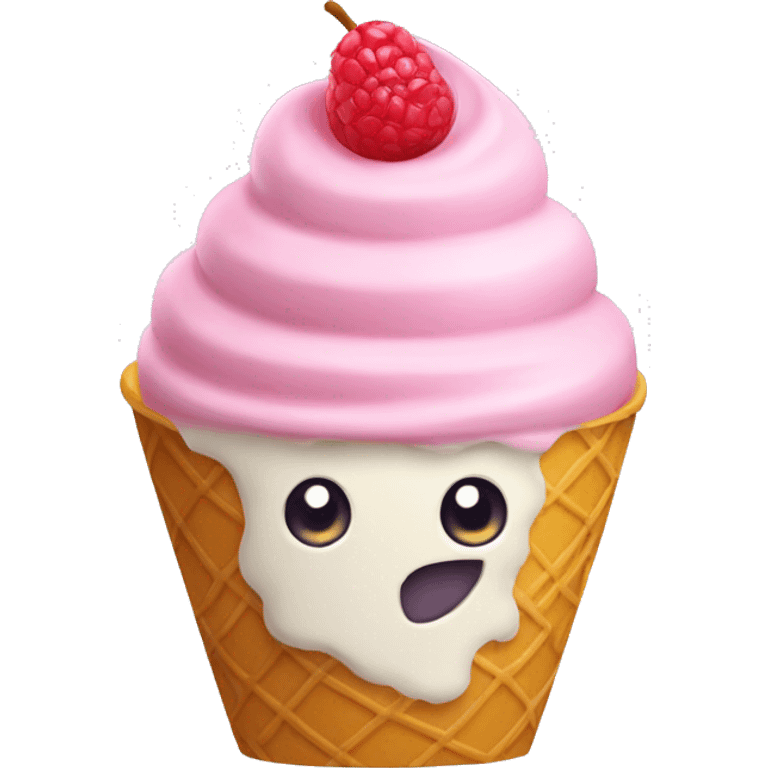 Fruit ice cream emoji