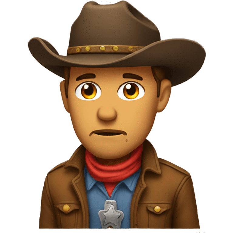 Sad cowboy emoji