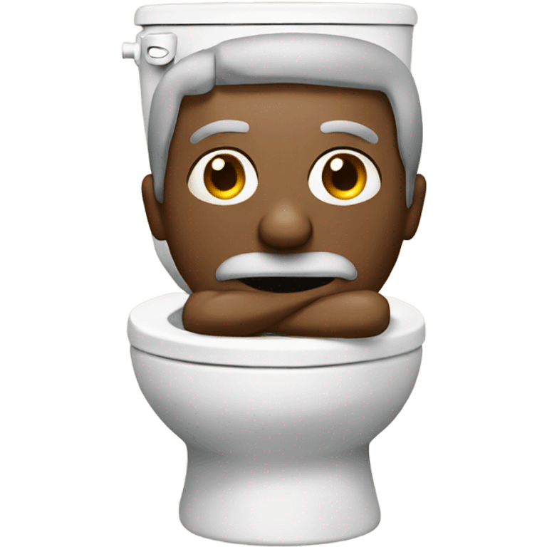 Man on a toilet emoji