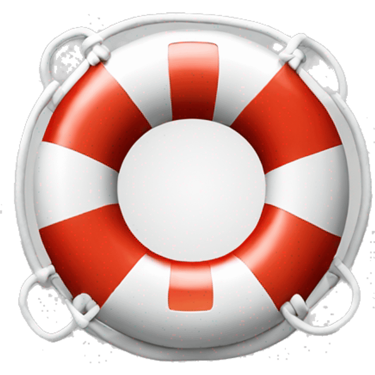 Red and white lifesaver emoji