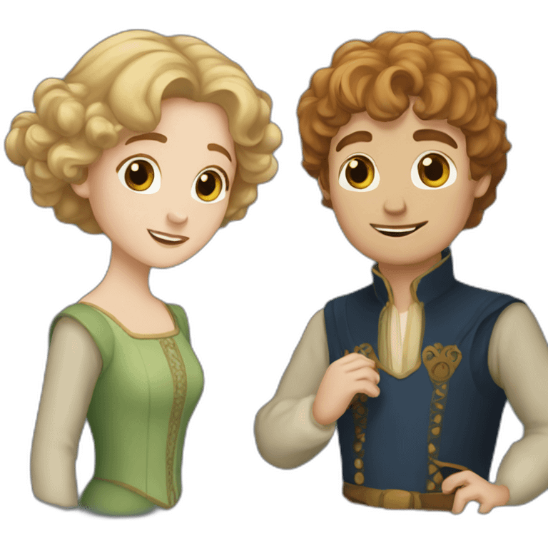 Mary and pippin emoji