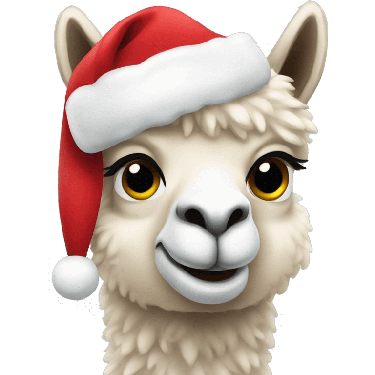 Christmas alpaca  emoji